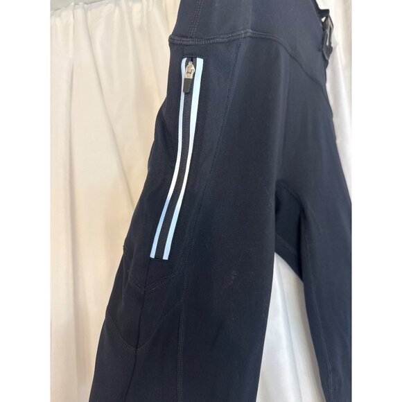 Fabletics Motion365 Womens Black High-Waisted Leggings With Side Zip Pockets Sma - Picture 4 of 5